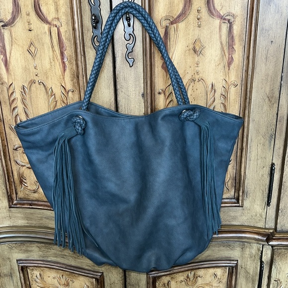 Anthropologie Morgan Tassled Tote Bag - Picture 2 of 8